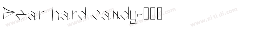 Bear hard candy字体转换
